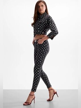 Brand New Guess Eco Pleasures Dot Jeans - Size 27 - NWT